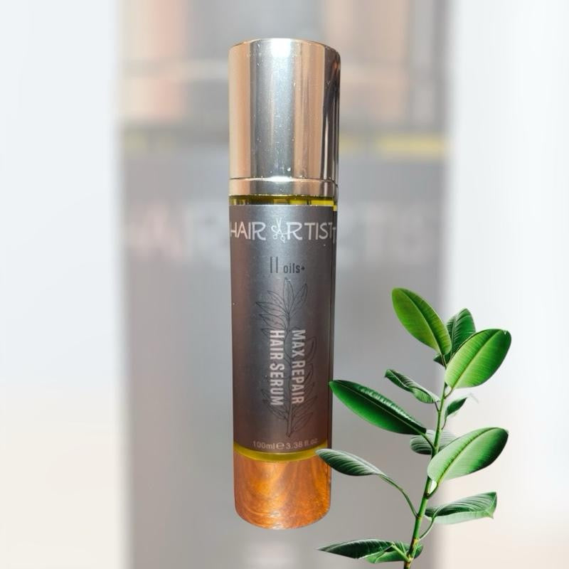 Hair Artists Max Repair Hair Serum with Sea Buckthorn Oil for Scalp and Skin Comfort, Herbal Growth and Hydration - Moisturizer natural herbal haircare