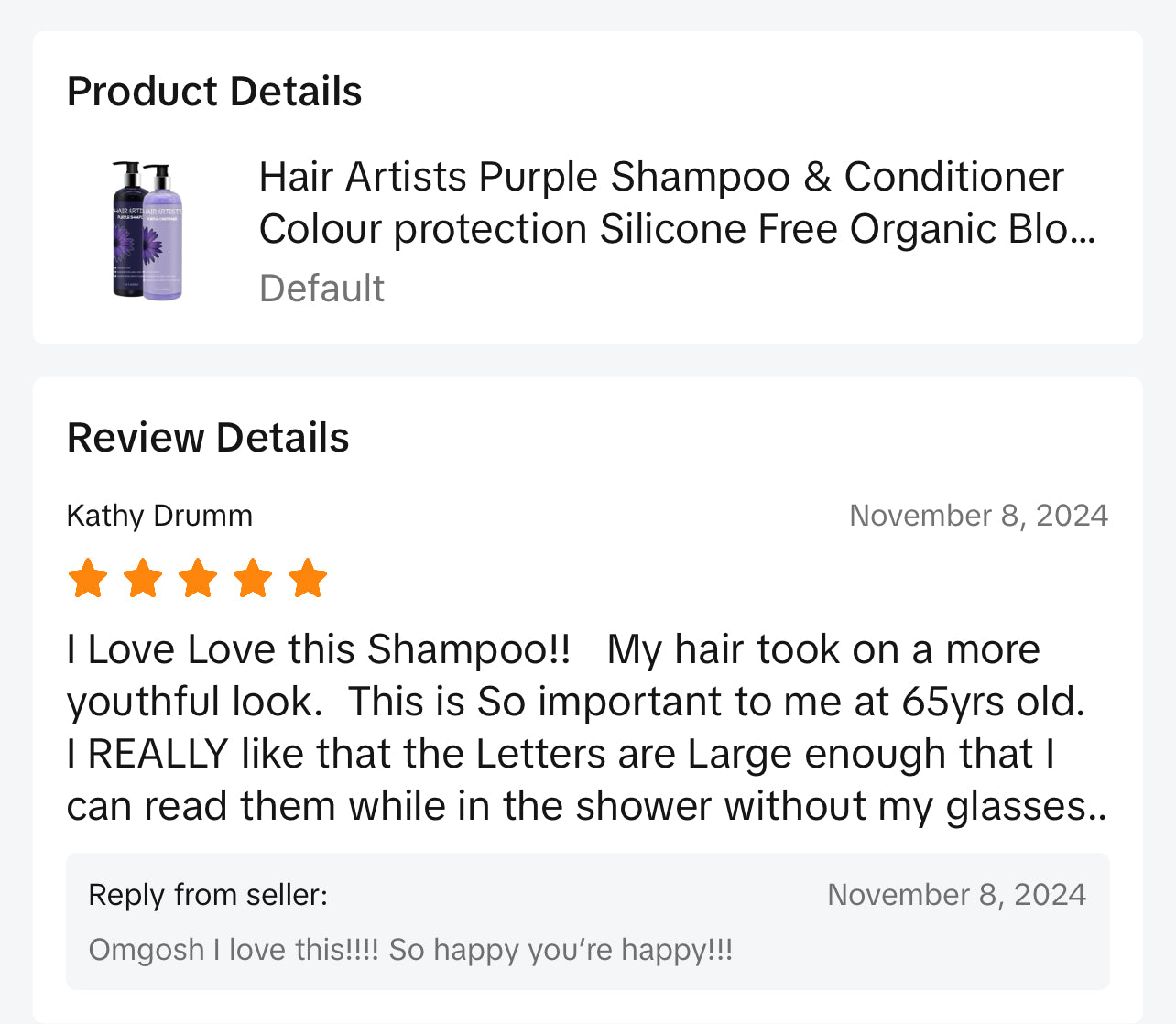 Hair Artists Purple Shampoo with- Citrus & Vanilla Scent for Toning Yellow & Brassy Tones, Brighter Blonde & Silver Gray Hair Salon Haircare