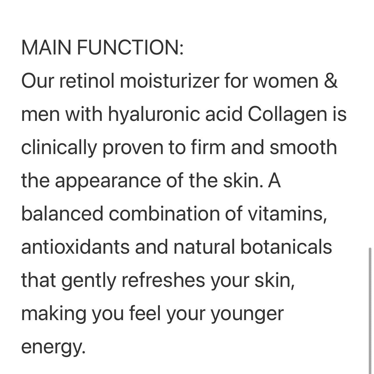 Skin Love Face Cream by, Hair Artists Oil Control Hyaluronic Acid Hydrating All Skin Types Sensitive Skin Dry Skin collagen retinol vitamin E  Moisturizers  Skincare facial moisturizer neck cream