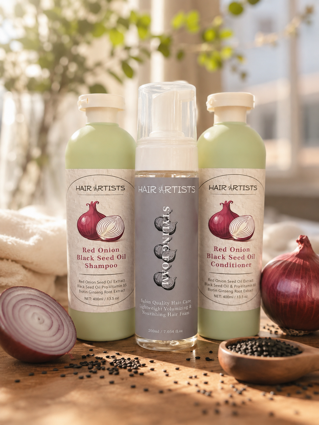 Red Onion Blackseed Trio