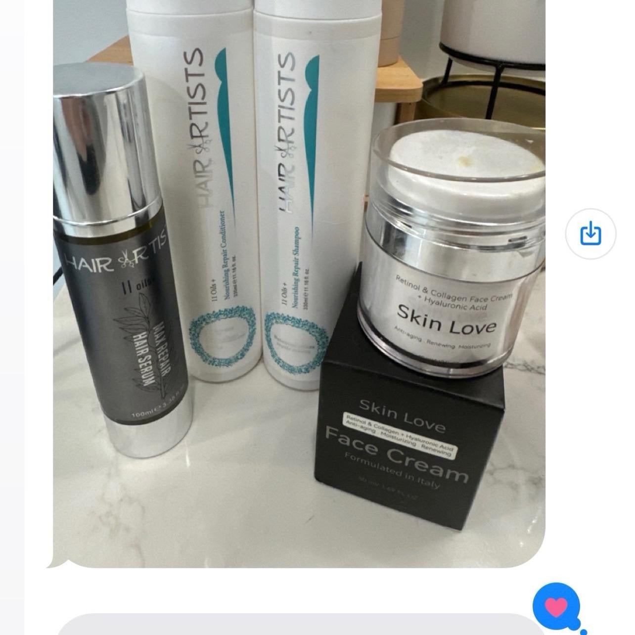 Skin Love Face Cream by, Hair Artists Oil Control Hyaluronic Acid Hydrating All Skin Types Sensitive Skin Dry Skin collagen retinol vitamin E  Moisturizers  Skincare facial moisturizer neck cream