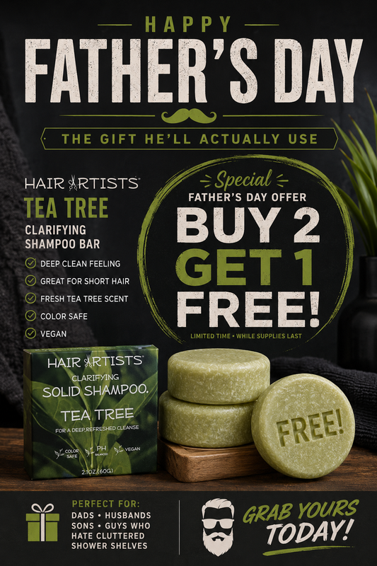 Hair Artists Tea Tree Shampoo bar.  Haircare,  Cleansing, Scalp Comfort