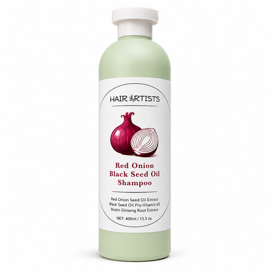Hair Artists Red Onion Black Seed Oil Shampoo Haircare Moisture Vitamins strengthen itchy scalp oily scalp hair for fine thin hair more body shampoo 